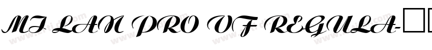 MI Lan Pro VF Regula字体转换